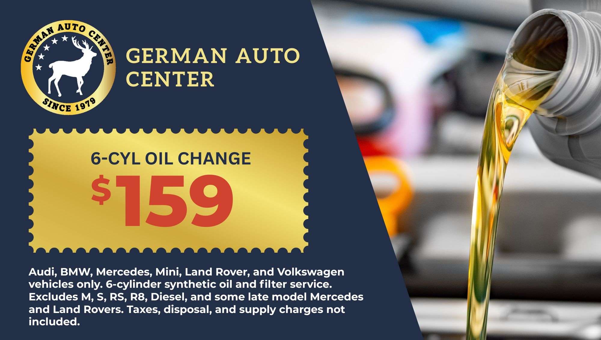 159 6CYL Oil Change Coupon
